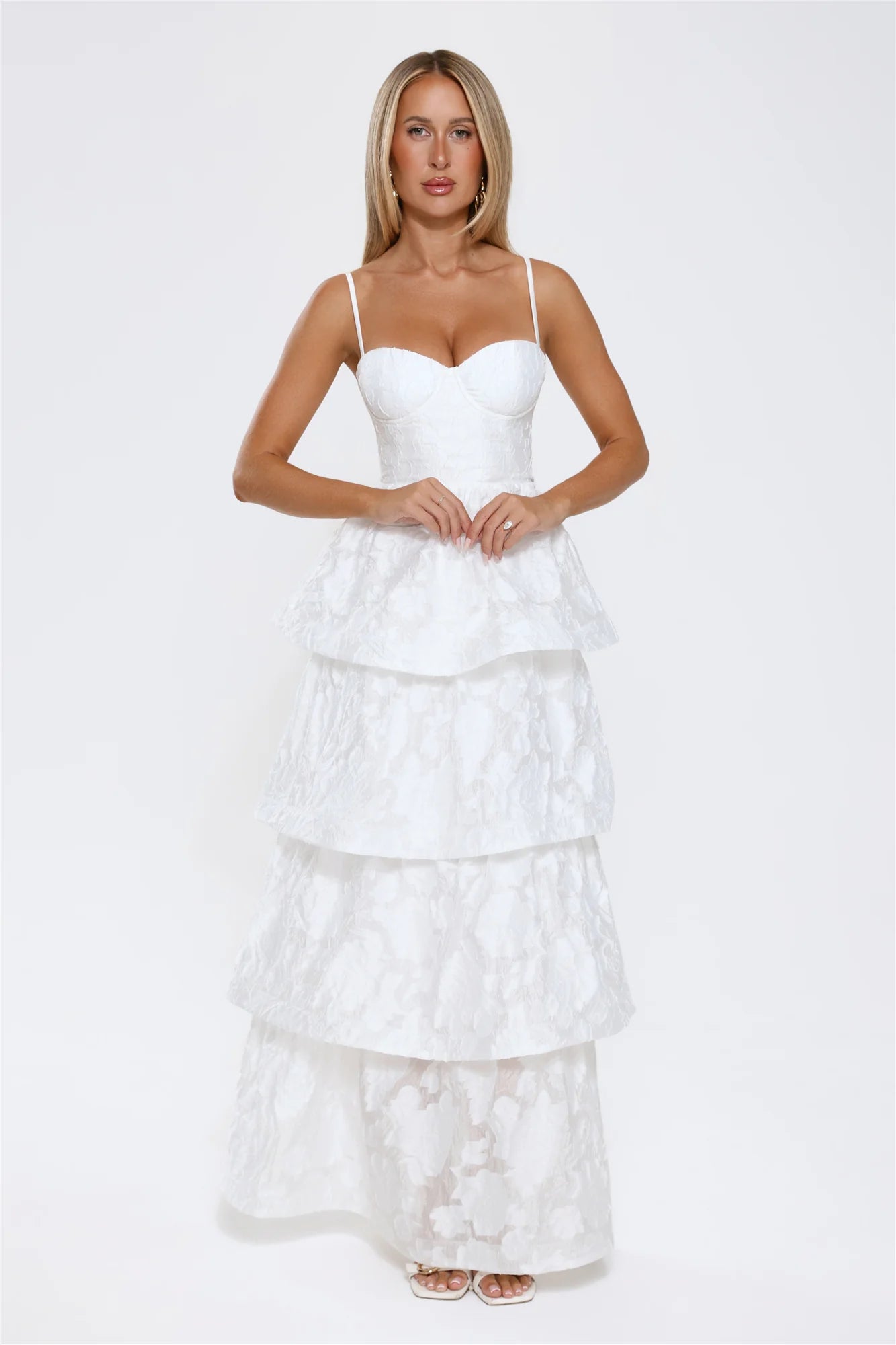 Elevated Desire Maxi Dress White